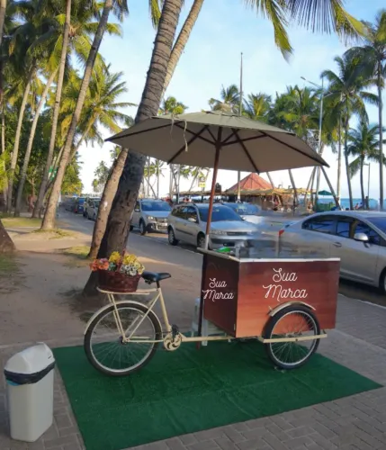 Foodbike retrô pronto para sua marca!