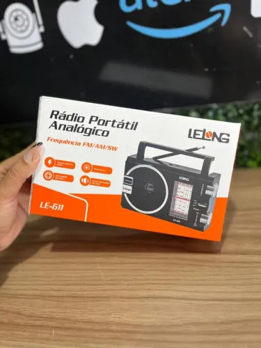 Radio Portátil Analógico FM-AM-SW LE-611 LELONG 