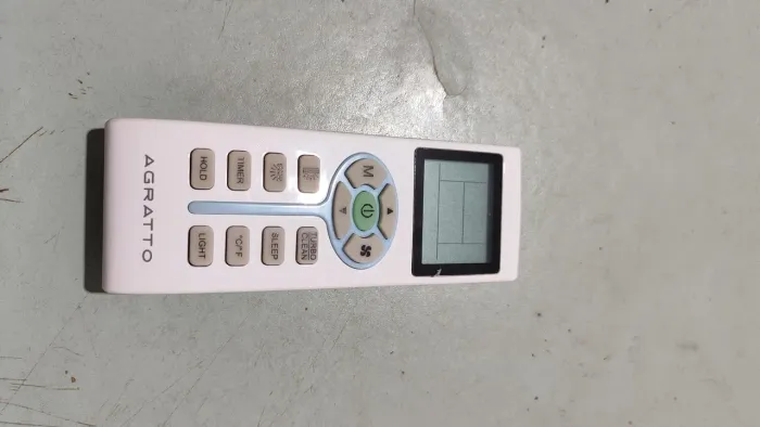 Controle remoto ar condicionado agratto 