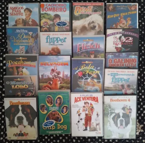 18 filmes em DVD originais testados. Oportunidade.