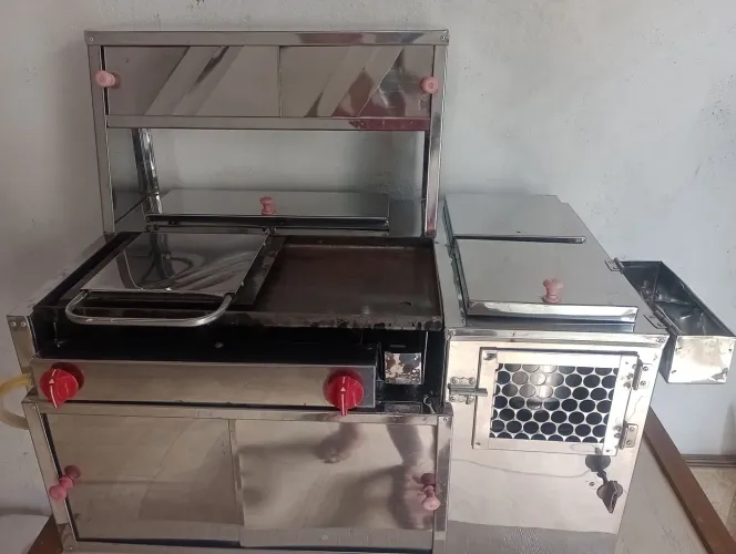 Carrinho para Lanches, Hambúrguer e Cachorro-Quente - Completo e Pronto para Trabalhar!