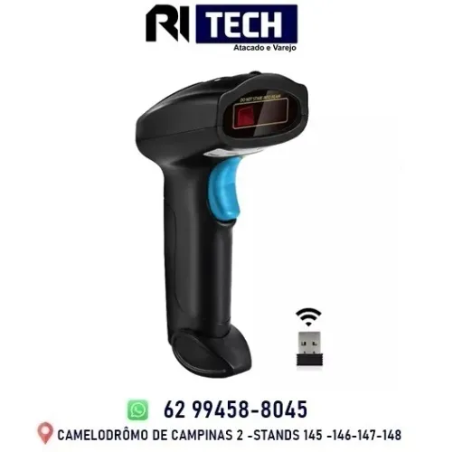 Leitor Código De Barras Sem Fio Usb 1d Laser Danfe