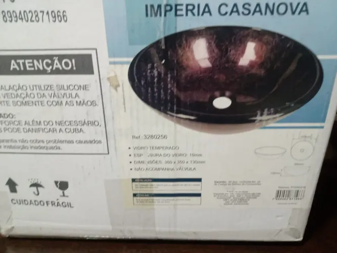Cuba de Vidro Temperado Imperia Casanova
