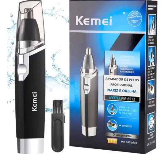 Nose trimmer Kemei Máquina Profissional De Pelos KM-6512 preto