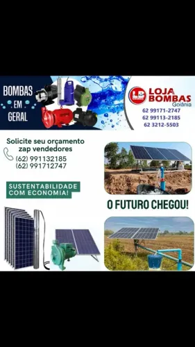 Bomba d'água solar - Sustentabilidade e economia!