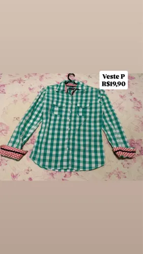 Blusa xadrez P 