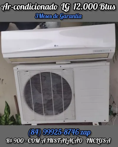 Ar-condicionado LG 12.000 BTUs - Instalação Inclusa