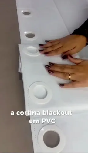 Cortina Blackout em PVC Janela Quarto 2,20 Largura x 1,30 Altura