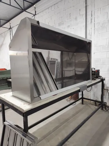 Coifa Inox parede 1,80x1,40 profissional 