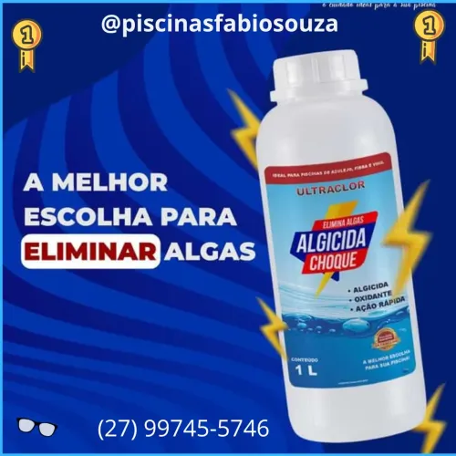 Algicida Poderoso Ultraclor 1L - Elimina Algas