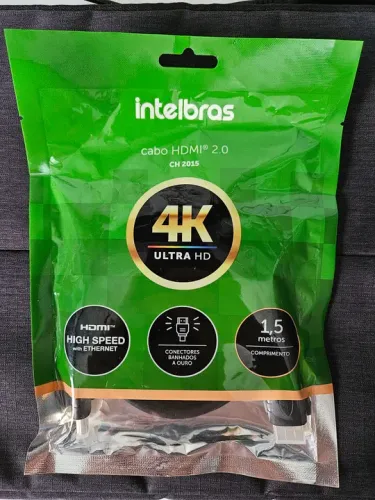 Cabo HDMI® 2.0 4K Ultra HD 1,5m Intelbras CH2015 - Novo