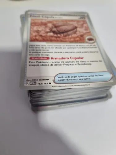 Lote de 100 cartas comuns, incomuns, foil e raras - Pokémon TCG Original - Várias coleções