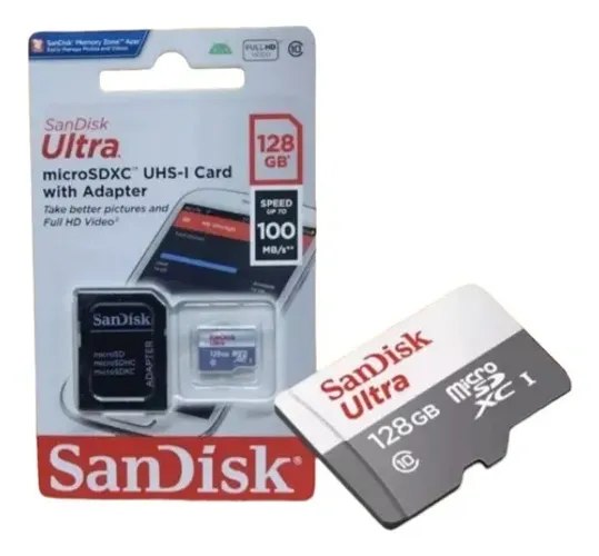 Cartão de Memória 128GB Ultra Classe 10 wpp:43. *