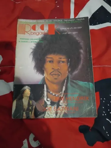Revista Rock Brigade (Jimi Hendrix)<br>Guitarrista e cantor-