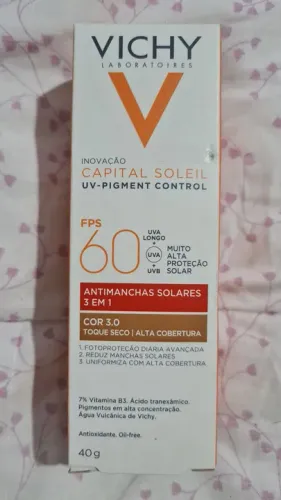 Vichy Capital Soleil UV-Pigment Control FPS 60 - Cor 3.0 40g
