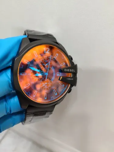 Relógios masculino funcional pulseira de aço camarão 
