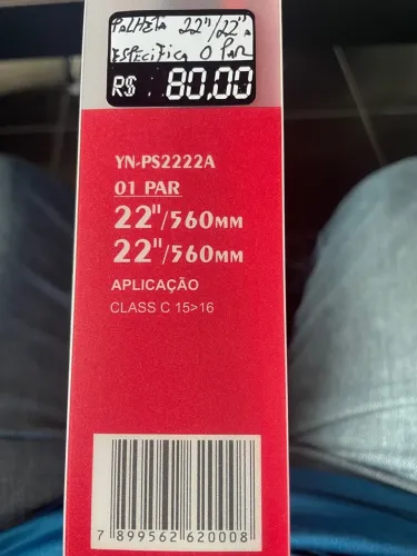 Palheta Limpador de Parabrisa 22''/560mm - Par