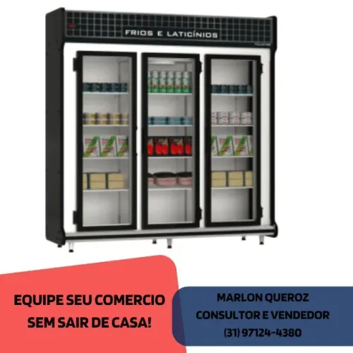 Refrigerador 3 Portas PoloFrio Preto