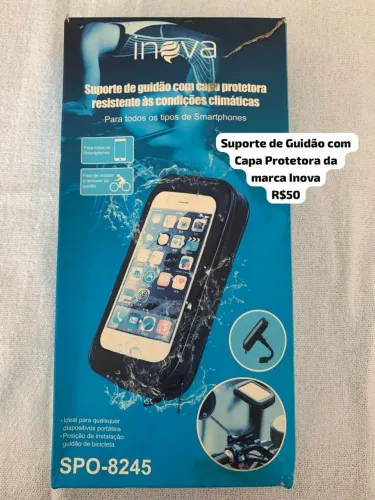 Suporte de guidao com capa protetora 