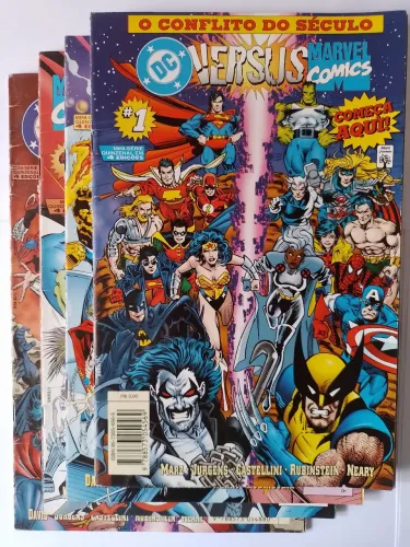 DC Versus Marvel Série Um Completa Em 4 Edições Originais
