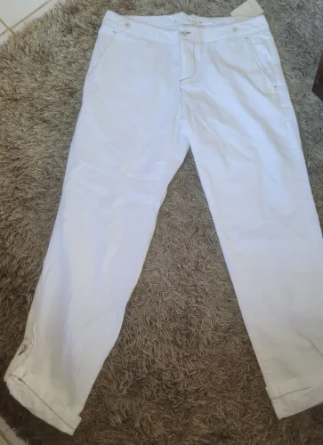 Calça branca casual da Richards