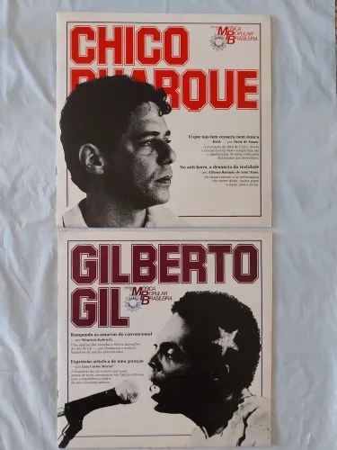 Discos de vinil- 02 discos Chico Buarque e Gilberto Gil usados ótimos R$ 120 reais o lote