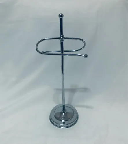 Porta toalha duplo de bancada para lavabo 