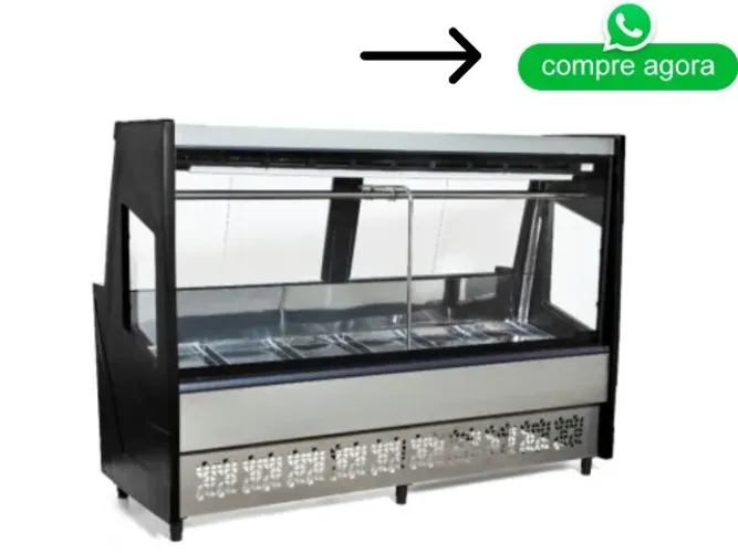 Balcão de Açougue Preto 2M Polar 127/220v