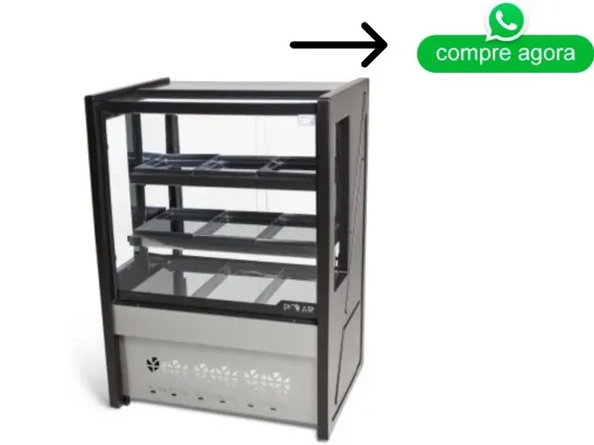Balcão Estufa 80CM Preto Polar Novo