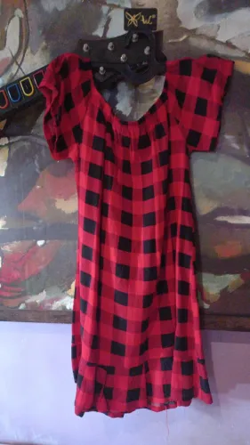 Vestido Xadrez Infantil
