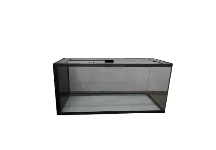 Aquário 120 Litros 80x40x40cm Vidro 6mm temperado + Tampa de Vidro + travas no fundo