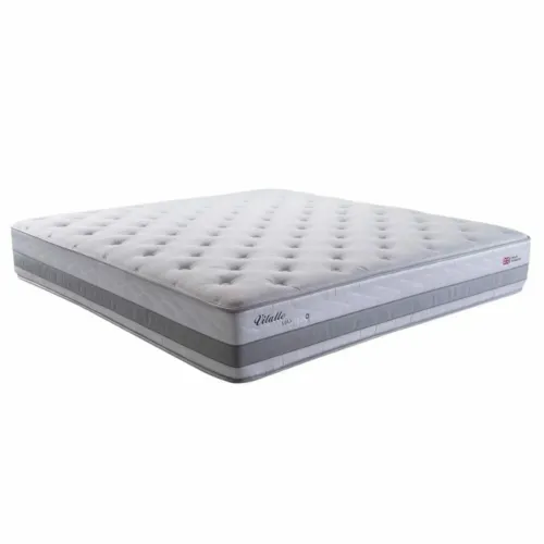Colchão King Size Herval Vitalle com Molas Maxpring 31x193x203 cm Cinza