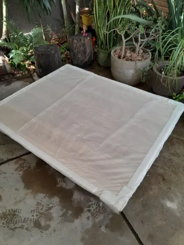 Tampo de madeira novo - 139 X 113cm MDF amadeirado de 18mm de espessura