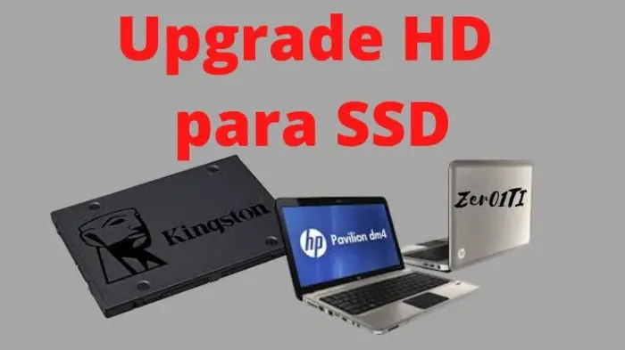 Kit upgrade para Notebook ou Desktop SSD+Case
