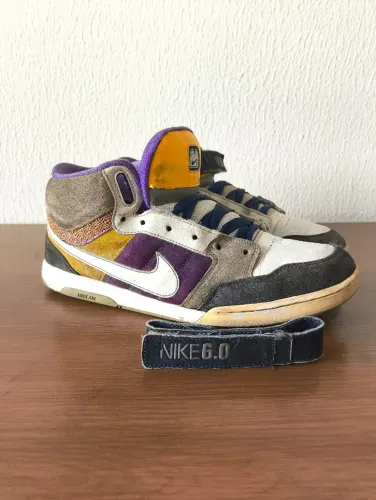 tênis nike 6.0 morgan mid 2 clássico dos esportes radicais, edição vintage rara