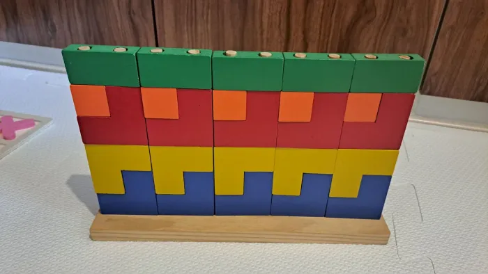 Brinquedo Educativo Tetris de Madeira 