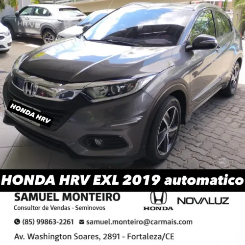 HONDA HRV EXL 2019 cinza
