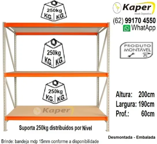 Prateleira / Mini Porta-Pallet / palete  ( Produto novo ) 