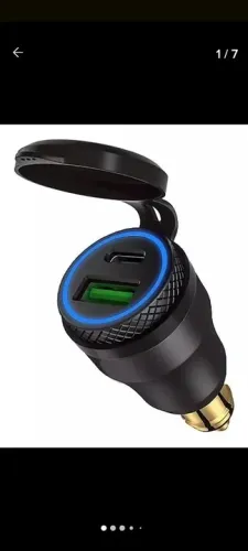 Carregador de moto rápido com duas portas USB