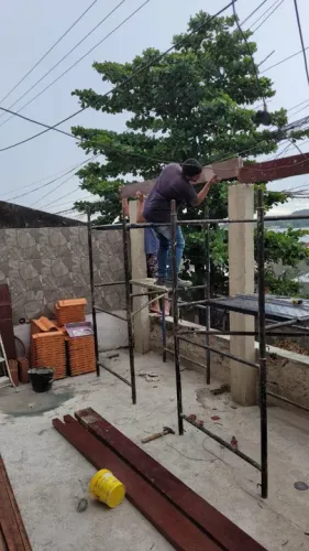 Pedreiro completo da fundação ao acabamento
