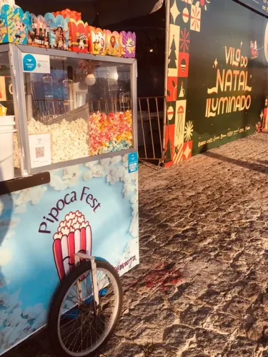 Carro de pipoca para seu evento