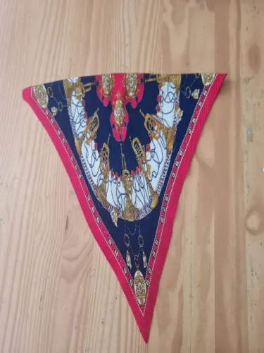 Lenço Plissado Vintage