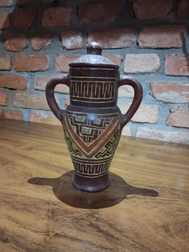 Quartinha Marajoara Com Asa 24cm altura