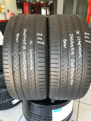 Kit 02 Pneus 245/45r19 Continental Ecocontact 6q 102y(mo)7/8 (Usado)