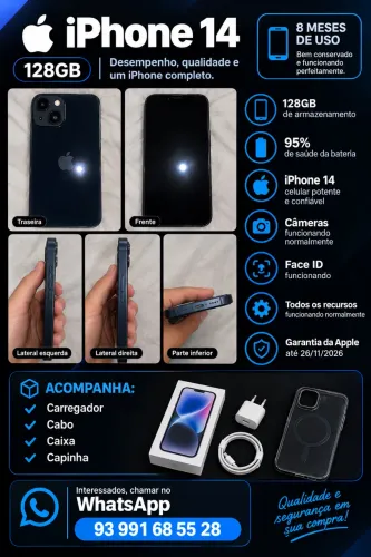 Vede-se iphone 14, entre em contato para mais informações!