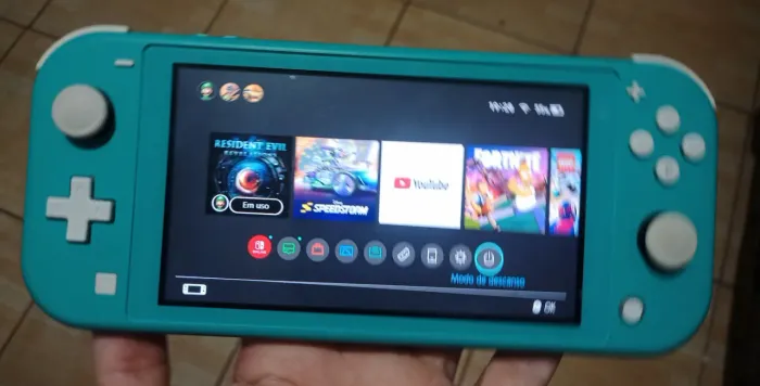 Nintendo switch lite turquesa