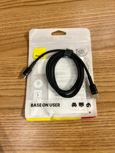 Cabo Baseus USB-C 100W PD para iPhone 15 e MacBook