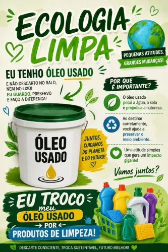 Troco óleo ? por produto de limpeza!