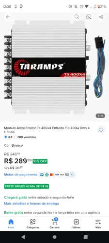 Potência Taramps 400