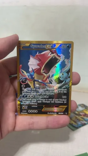 CARTA POKEMON RARA Gyarados-EX (123/122) EM INGLES USA EUA
